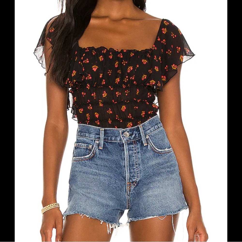 FREE PEOPLE Juliet Bodysuit; L